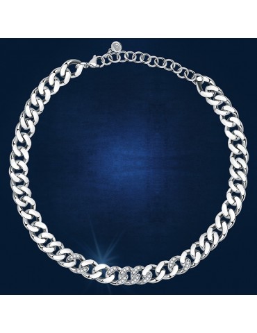 Chiara Ferragni Woman's Necklace - Chain Silver Groumette with White Zircons - 0