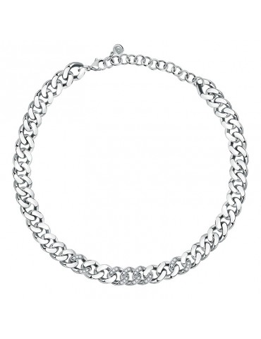 Chiara Ferragni Woman's Necklace - Chain Silver Groumette with White Zircons - 0 2