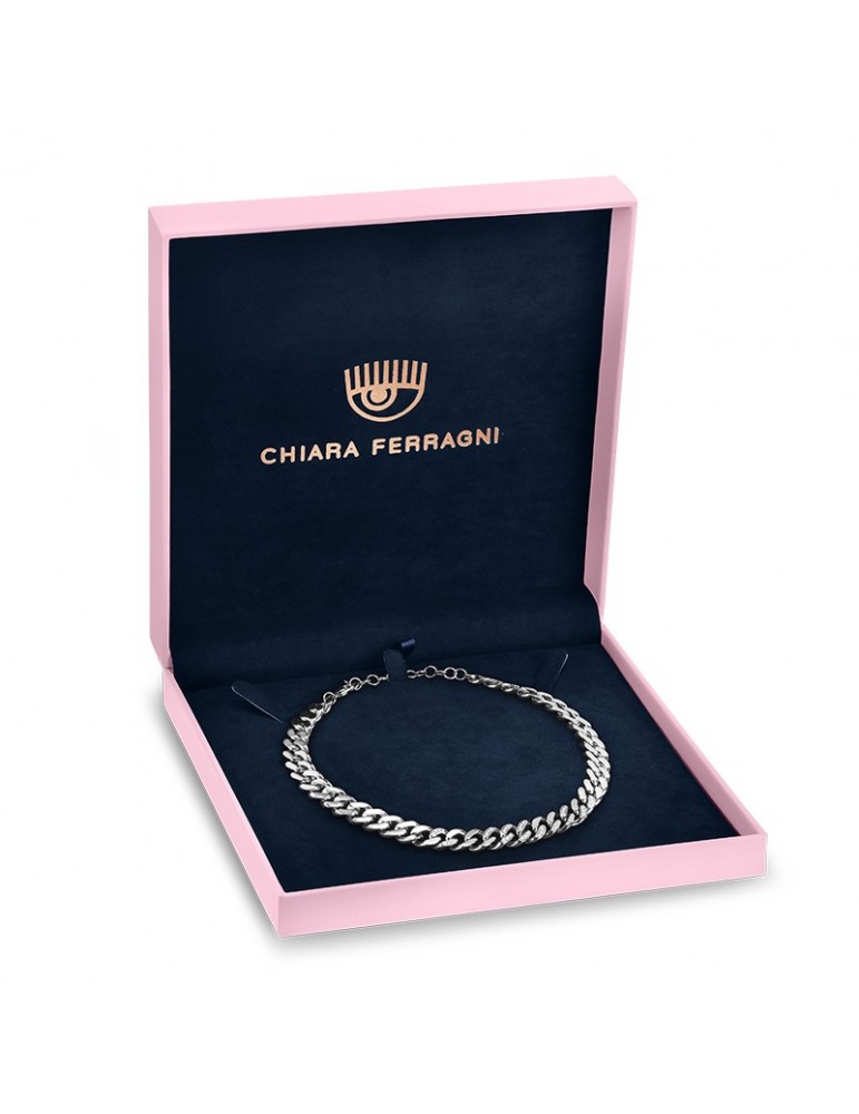 Collana Chiara Ferragni - Chain - Silver Groumette - Zirconi - J19AUW17