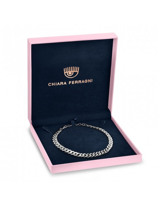 Collana Chiara Ferragni - Chain - Silver Groumette - Zirconi - J19AUW17
