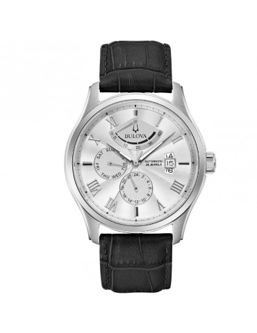 Orologio Bulova Uomo - Wilton Power Reserve - 43mm - Argento - 96C141