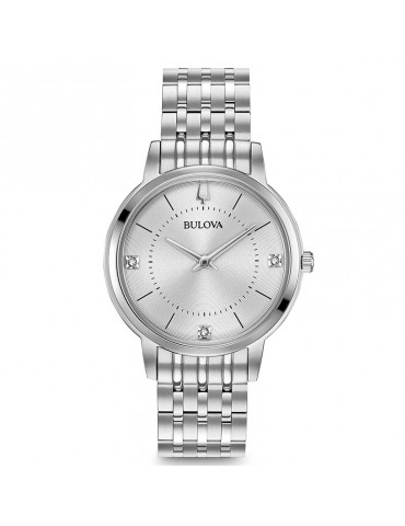Orologio Bulova Donna - Ultra Slim - Quarzo 31mm Argento - 96P183