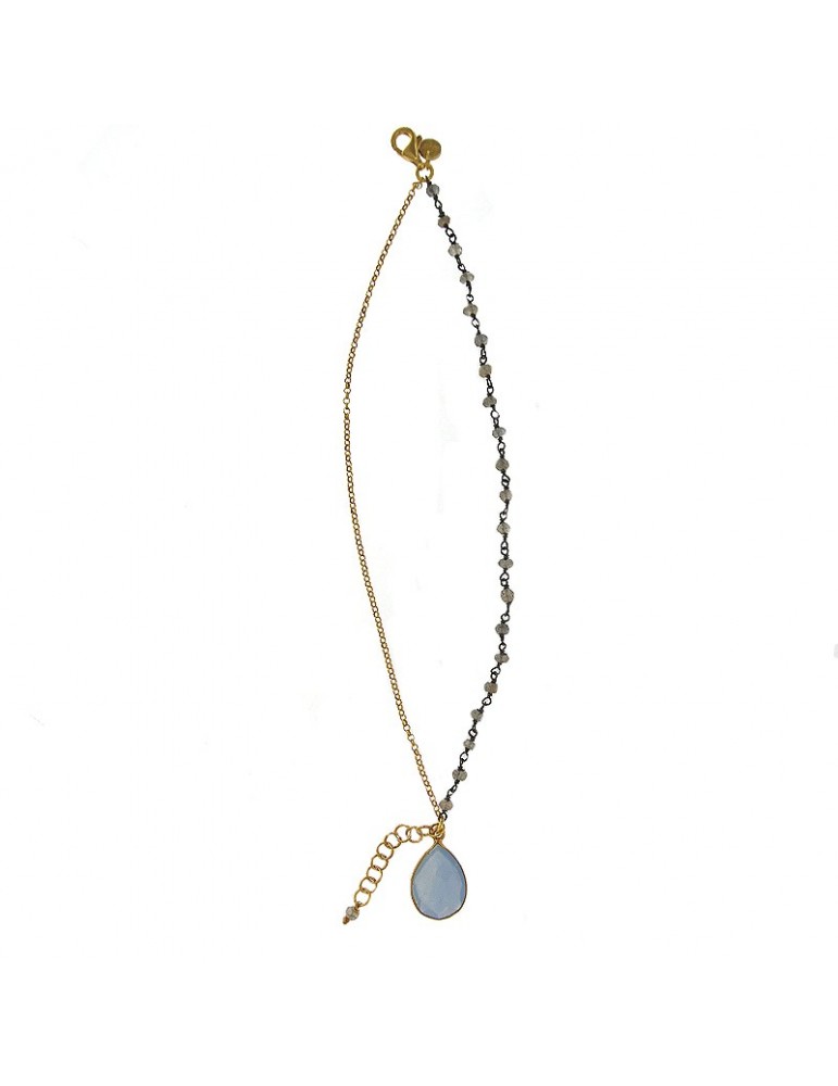 Bracciale Etnò Sirio con Pendente Quarzo da Donna - 0