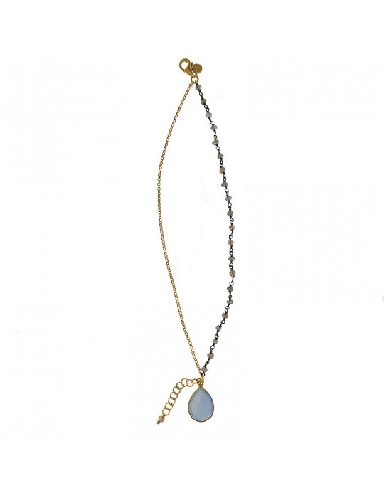 Bracciale Etnò Sirio con Pendente Quarzo da Donna - 0