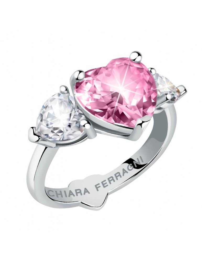 Anello Chiara Ferragni - Diamond Heart  - Cuore Rosa - J19AUV33012