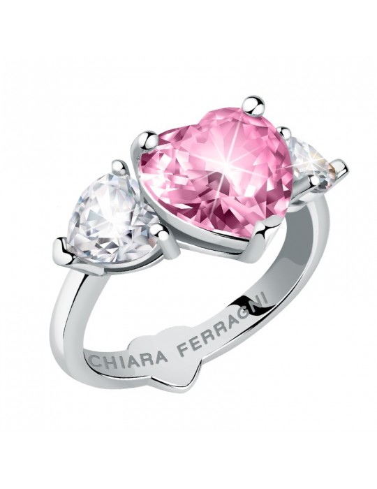 Anello Chiara Ferragni - Diamond Heart  - Cuore Rosa - J19AUV33012