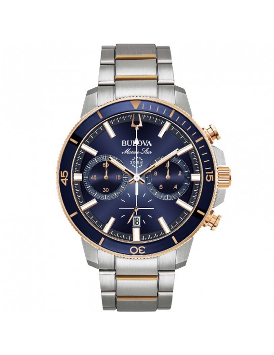 Bulova Men's Marine Stars Blue 45mm Watch - 0