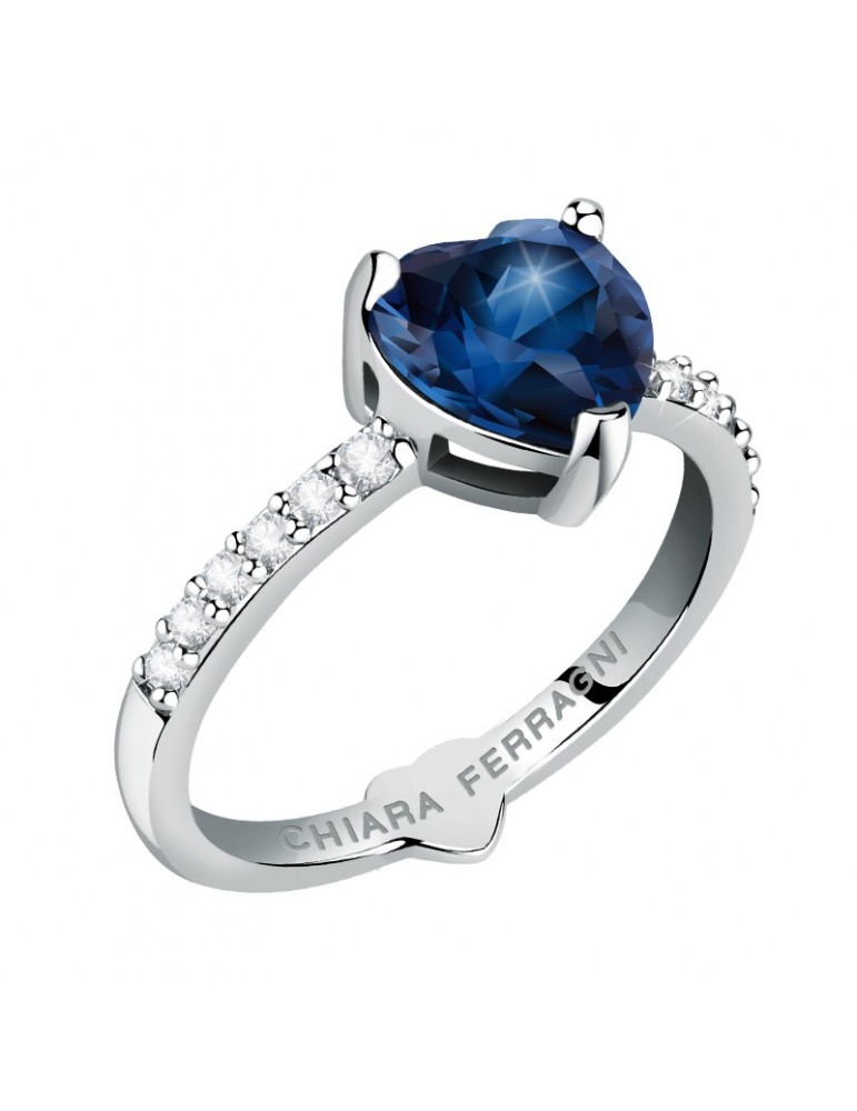 Anello Chiara Ferragni - Diamond Heart - Cuore Blu - J19AUV34012