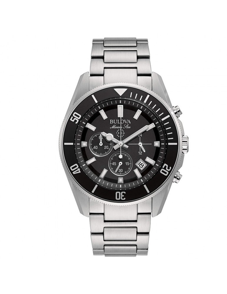 Orologio Bulova Uomo - Marine Star - Cronografo - 43mm - Nero - 98B353