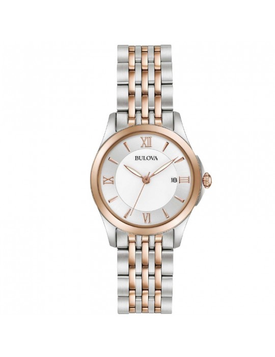 Orologio Bulova Donna - Classic - 27mm - Madreperla Bianco - 98M125