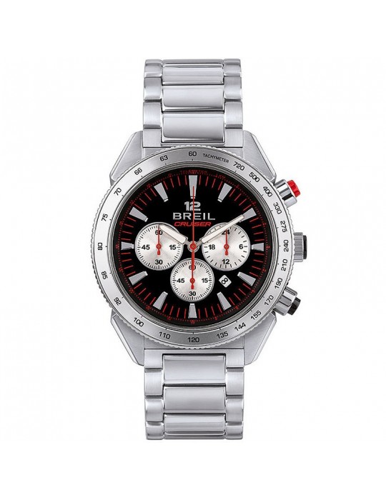 Orologio Breil Uomo - Cruiser - Cronografo 44mm Nero Rosso - TW1926