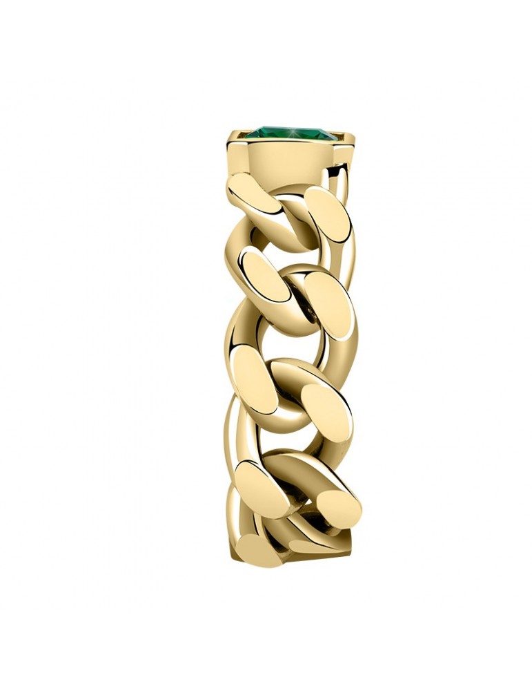 Anello Chiara Ferragni - Chain Gold Groumette - Verde - J19AUW35