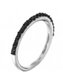 Giorgio Visconti Woman Ring - in White Gold with Black Diamonds - 0