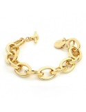 Bracciale Unoaerre - Square - Bronzo Dorato - Catena 21cm - 4EXB0015G