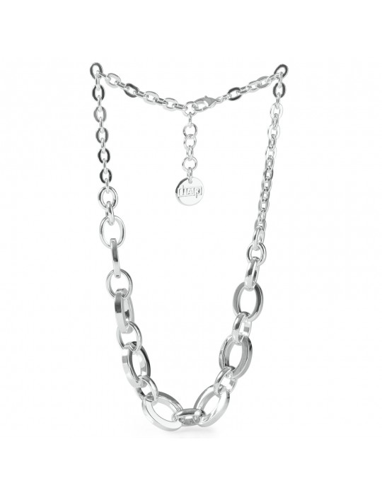 Collana Unoaerre - Square - Bronzo Argentato - Catena 45cm - 4EXH0014B