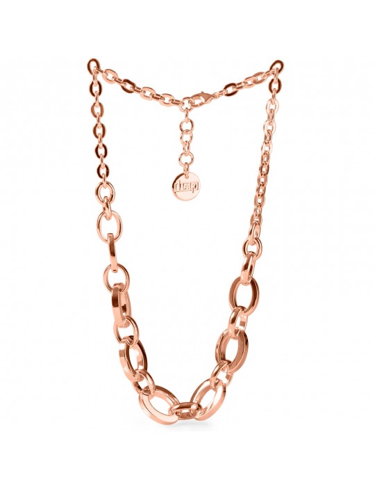 Collana Unoaerre Donna - Square - Bronzo Rosa - Catena - 4EXH0014R