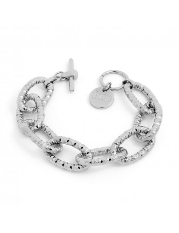 Unoaerre Woman's - Classic in Silvered Bronze with 20cm Maxi Forzatina Chain - 0