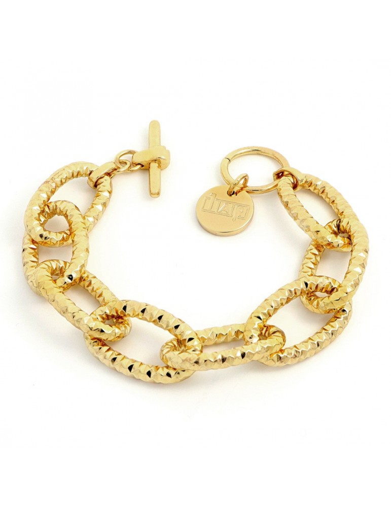 Unoaerre Woman's Bracelet - Classic in Golden Bronze with 20cm Maxi Forzatina Chain - 0