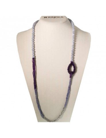 Collana Rajola Donna - Galileo con Calcedonio ed Ametista - 544149L