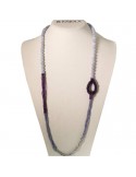 Collana Rajola Donna - Galileo con Calcedonio ed Ametista - 544149L