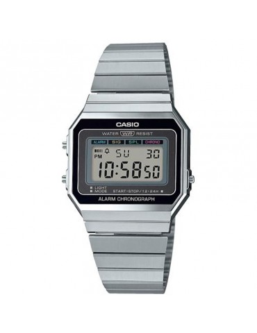 Casio Vintage Silver 35mm Watch Unisex - 0
