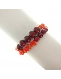 Bracciale Rajola Donna - Link - Corallo Agata - Quarzo Fumè - 544593718