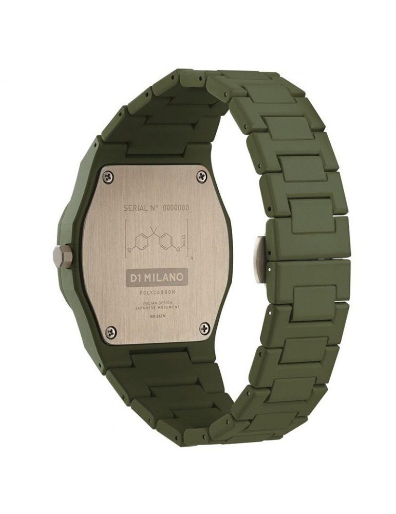 D1 Milano Man's - Polycarbon Military Green 40,5mm Green - 0