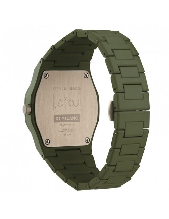 Orologio D1 Milano - Polycarbon Military Green 40,5mm Verde - PCBJ22