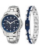 Special Pack Orologio Maserati -Bracciale - Successo -Blu- R8851121016