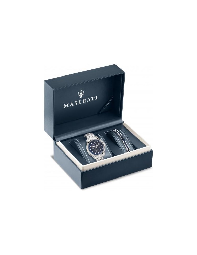 Special Pack Maserati Watch with Men's Bracelet - Multifunction Success 44mm Blue - 0
