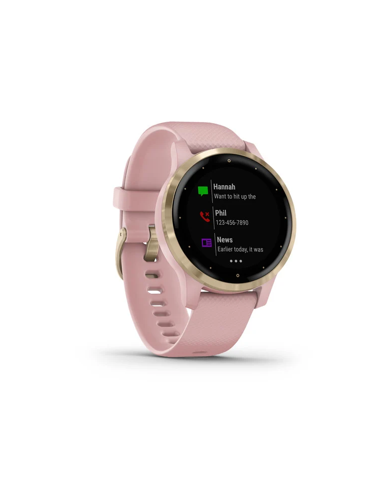 Garmin Unisex Watch Vívoactive® 4S 40mm Dust Rose Light Gold