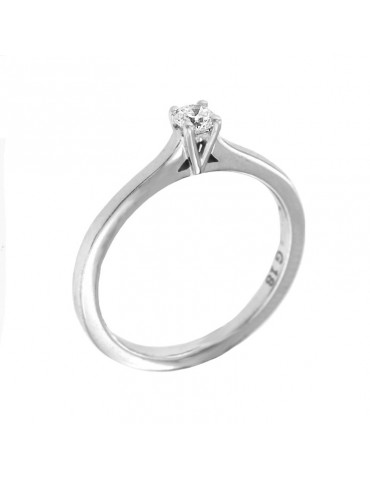 Davite & Delucchi Solitaire Ring With Diamond for Woman - 0