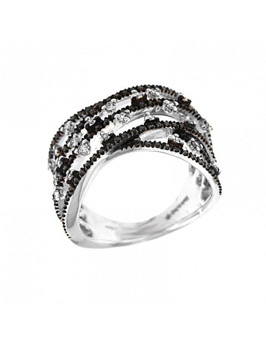 Davite & Delucchi ring with diamonds for woman - 0
