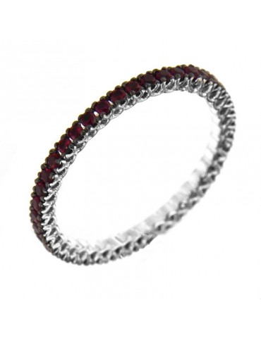 Davite & Delucchi Veretta Ring with Rubies for Woman - 0