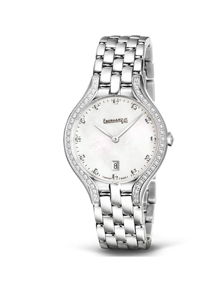 Eberhard Woman's Watch - Rêve Quartz 30mm Mother of Pearl with Natural Diamonds - 0