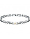 Bracciale Maserati Uomo - in Acciaio con Logo Gold 22cm - 0