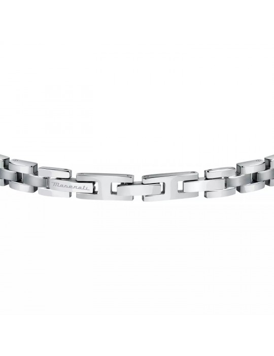 Bracciale Maserati Uomo - in Acciaio con Logo Gold 22cm - 0