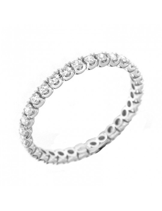 Anello Veretta Davite & Delucchi con Diamanti Bianchi da Donna - 0