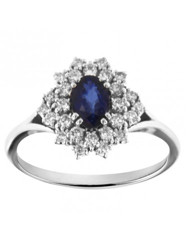 Anello Davite&Delucchi - Oro - Diamanti Naturali - Zaffiro -AA031713ZF 2