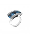 Giorgio Visconti Woman's ring with Topaz and Diamonds - 0