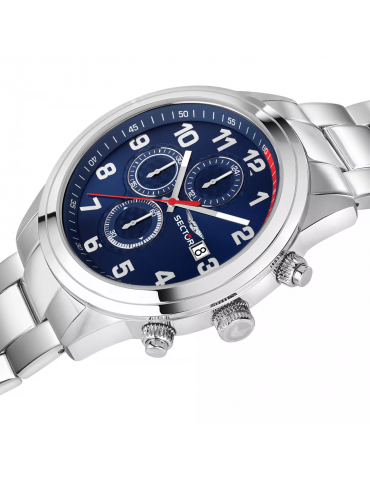 Orologio Sector Uomo - 670 Cronografo 43mm Blu - R3273740003 2