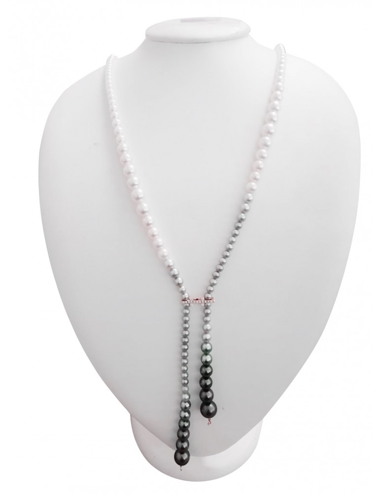 Soiree Coscia Woman's Necklace - with Akoya Australia Tahiti and Freshwater Pearls - 0