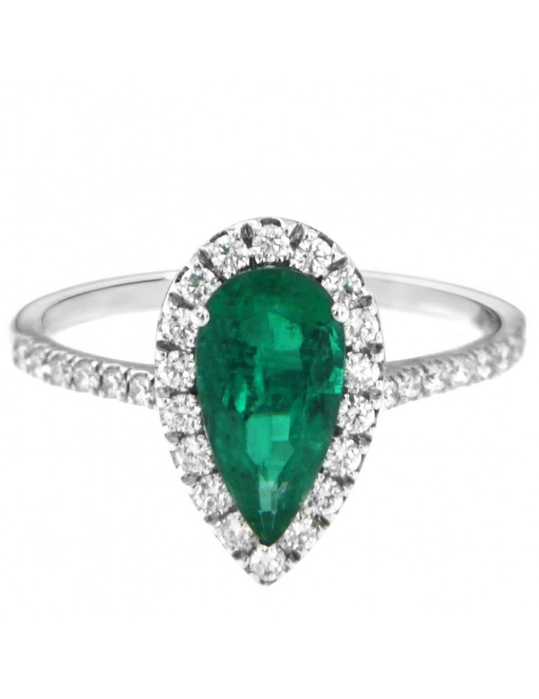 Anello Crieri - Bogotá - Oro - Diamanti - Smeraldo - AFGALK124EP1125