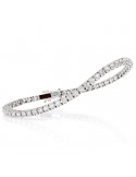 Crieri Woman's Tennis Bracelet - Icon in 18K White Gold with White Diamonds - 0