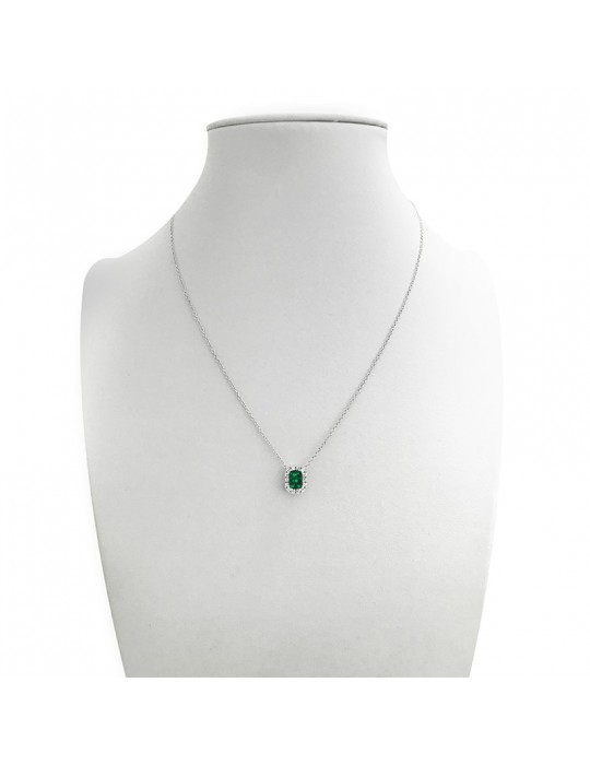 Collana Crieri - Bogotá - Oro - Diamanti - Smeraldo - PFSALK076EE1420