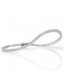 Crieri Woman Tennis Bracelet - Classic in 18K White Gold with White Diamonds - 0