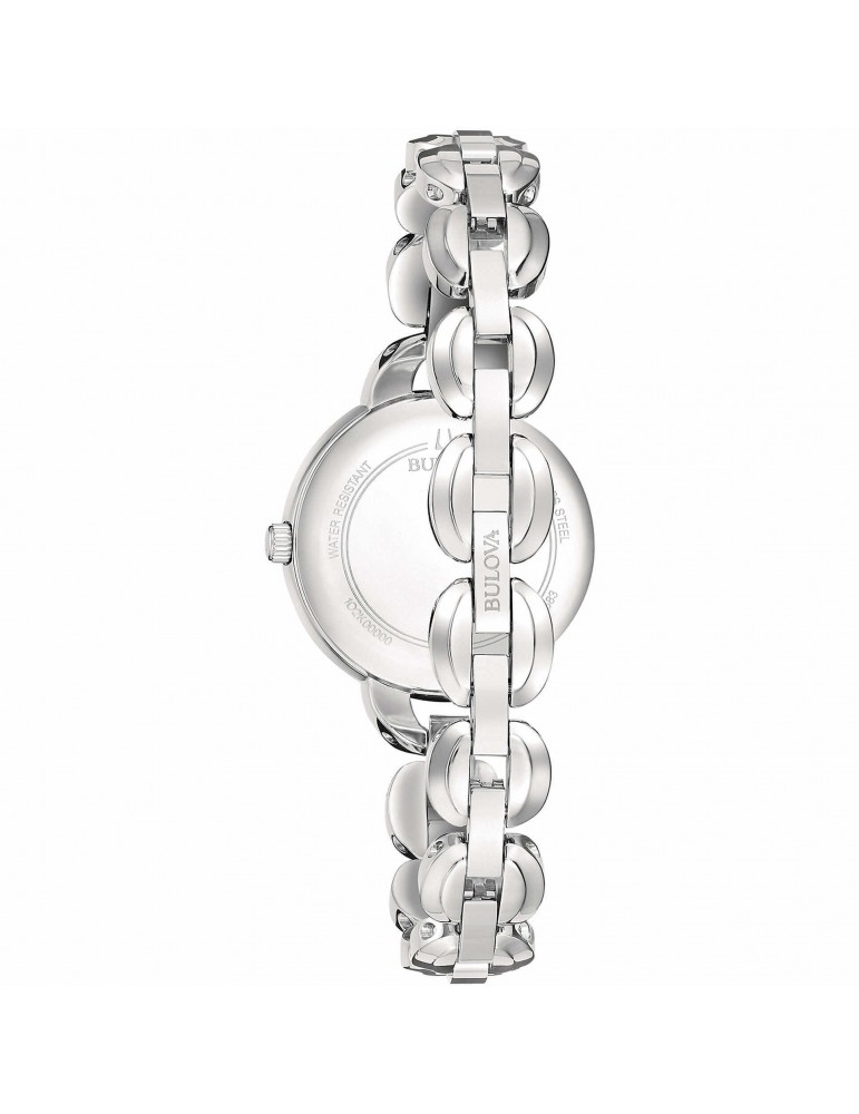 Bulova Woman's Watch - Classic Diamonds Only Time 28 mm Mother of Pearl with Natural Diamonds - 0