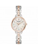Bulova Ladies Watch - Classic Diamonds Only Time 28 mm Rose Gold Mother of Pearl with Natural Diamonds - 0