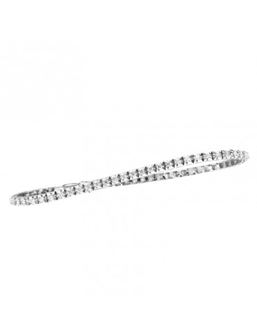 Picca Tennis Bracelet - in 18k White Gold with White Diamonds - 0