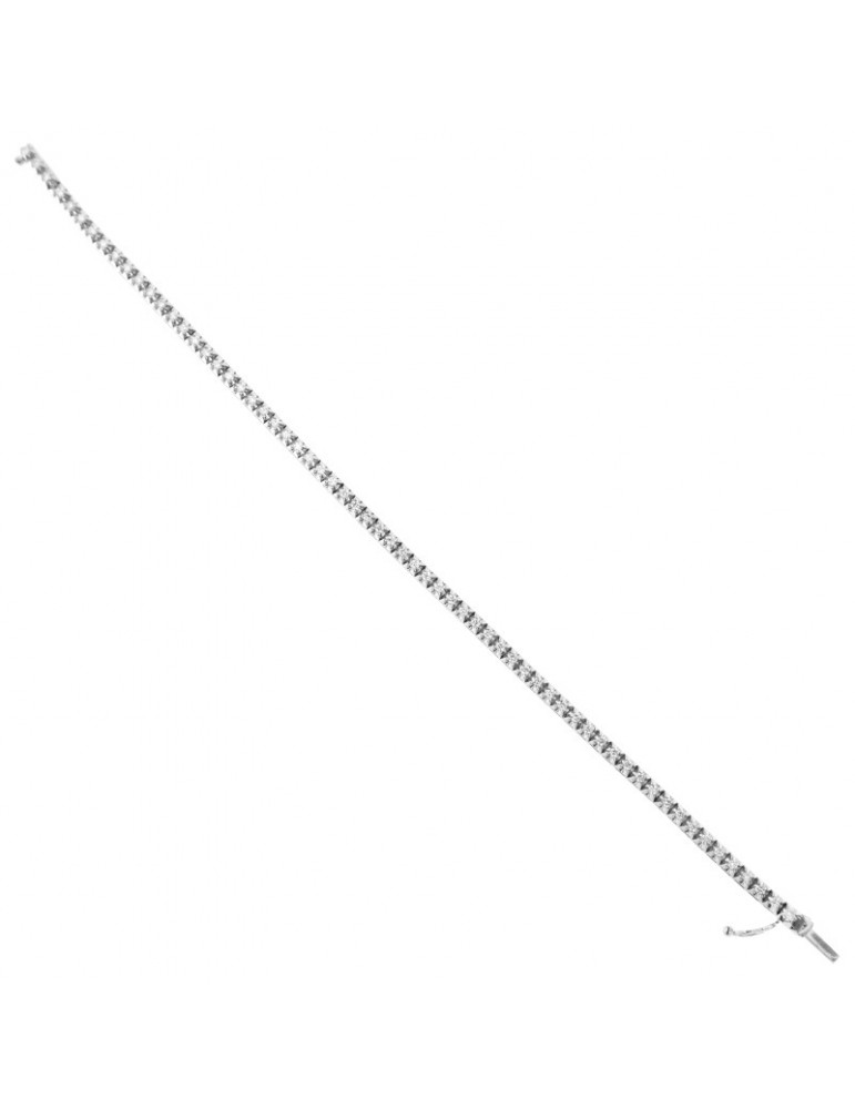 Picca Tennis Bracelet - in 18k White Gold with White Diamonds - 0